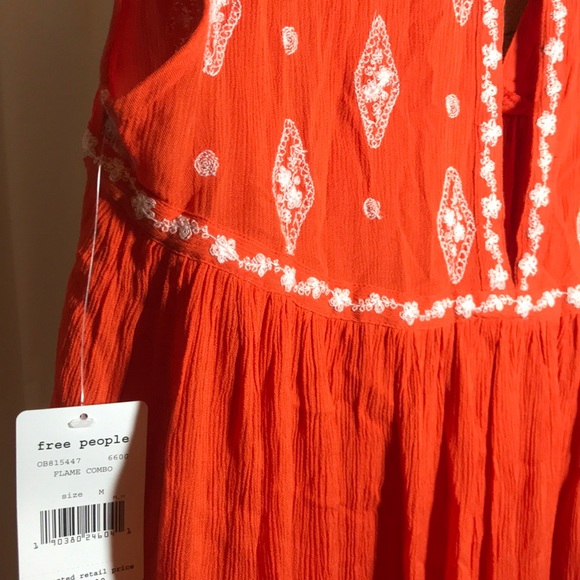 🆕 Free People Sleeveless Embroidered Diamond Top - Picture 4 of 6